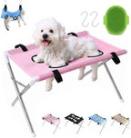 Dog Bath Hammock with Stand, Foldable Dog Grooming Hammock Stand (Pink) by Unknown