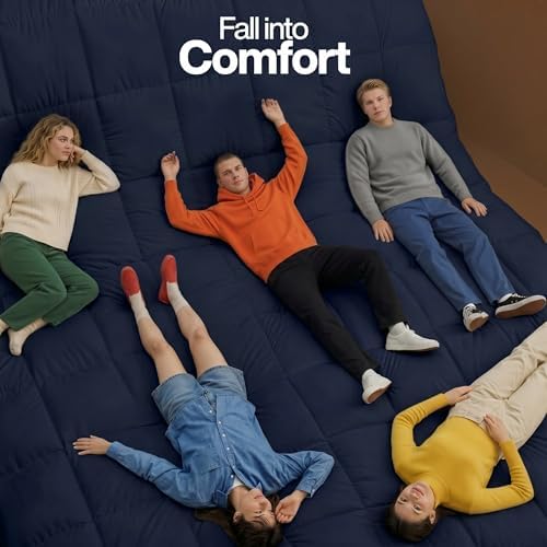 Utopia Bedding Comforter King Size, Duvet Insert, Navy, 90 x 102 Inches - Image 3