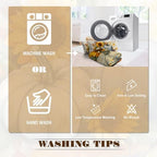 BlessLiving Queen Quilt Watercolor Pumpkin Sunflower Halloween Fall Bedding - Image 7