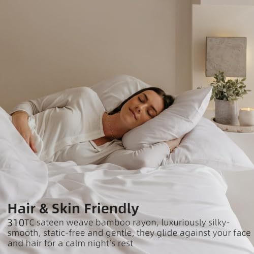 GOKOTTA Envelope Pillow Cases Queen Size 2 Pack, 100% Rayon Made from Bamboo Cooling Pillowcases Soft and Silky for Hair and Face (20"*30") - Image 5