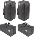 VENO 4 Pack Heavy Duty Moving Bags with Backpack Straps, Zippers & Handles, Extra Large Packing Bags for College Dorm Essentials, Moving Supplies Alternative to Cardboard Moving Boxes by Veno
