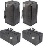 VENO 4 Pack Heavy Duty Moving Bags with Backpack Straps, Zippers & Handles, Extra Large Packing Bags for College Dorm Essentials, Moving Supplies Alternative to Cardboard Moving Boxes by Veno