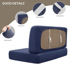 Gollense RV Dinette Cushion Covers Set of 2, Waterproof Stretch Camper Cushion Covers, Sectional Replacement RV Seat Covers for Trailer Couch, Includes 2 Backrest Cover & 2 Bench Cover (Navy) - Image 4