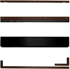 Security Door Seal Kit Aluminum Door Draft Stopper (Copper) Heavy Duty Weather Stripping Door Seal Durable Seal Strip Draft Stoppers for Bottom of Door Sweeps for Interior and Exterior Doors by GuardianBuilt