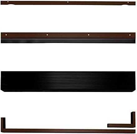 Security Door Seal Kit Aluminum Door Draft Stopper (Copper) Heavy Duty Weather Stripping Door Seal Durable Seal Strip Draft Stoppers for Bottom of Door Sweeps for Interior and Exterior Doors by GuardianBuilt