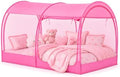 Alvantor® Mosquito Net Bed Canopy Tents Dream Privacy Space Twin Size Sleeping Tents Indoor Pop Up Portable Frame Breathable Cottage Pink (Mattress Not Included) by Alvantor
