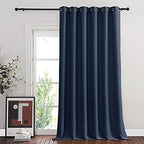 NICETOWN Bedroom Window Treatment Blackout Curtain Panel - Thermal Insulated Blackout Curtain Drape/Drapery for Sliding Glass Door/Patio (Navy, 1 Panel, 80 x 95 inch) by NICETOWN