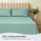 Twin XL Sheets Set, Cooling & Soft Deep Pocket Bed Sheets, 3PC - Image 3