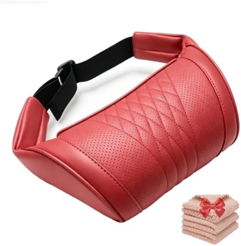 Universal Memory Foam Car Headrest Neck Pillow (Red,1) by Unknown
