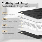 downluxe Down Alternative Blanket for Bed, Glass Beads, Queen, Black - Image 4