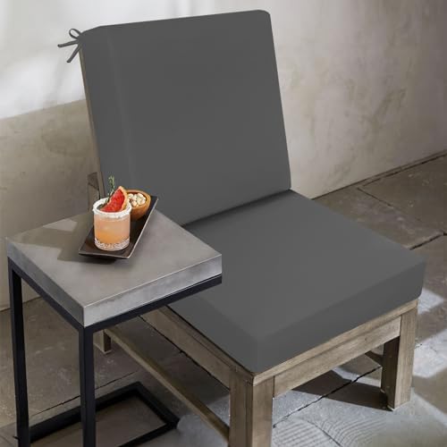 idee-home Outdoor Patio Dining Chair Cushion High Back - Image 5