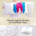 CoolShields Waterproof Pillow Protector, King Pillow Cases, 4 Pack - Image 2