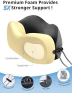 Inspireyes Travel Neck Pillow Seat Strap System, Long Flight Stable Support - Image 5