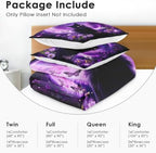 Comforter Set of 3, Full, Bedroom Decor Space Cat - Image 6