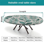 Table Pad Protector, Plaid Pattern Printed on Fitted Tablecloths, for Business & Events Birthday Parties, Fits for 42" x 60" Oval Tables - Image 4