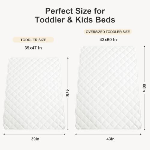 BEDSUM Cooling Toddler Comforter, Rayon Made from Bamboo, White - Image 4