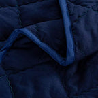 FLXXIE 43x60 Inches Down Alternative Toddler Comforter, Navy Blue - Image 2