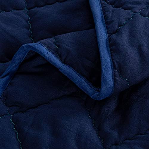 FLXXIE 43x60 Inches Down Alternative Toddler Comforter, Navy Blue - Image 2