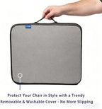 Ifoam Gel Infused Memory Foam Layer Wheelchair Cushion - Seat Cushion for Wheelchair-Office Chair, Kitchen Chair-Pressure Sore and Tailbone Pain Relief-High Dense Polyfoam Base (Black, 22×18×4 inch) - Image 4