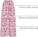 PRETTYGARDEN Womens Pants Elastic Waist Striped Lightweight Palazzo Pant - Image 4