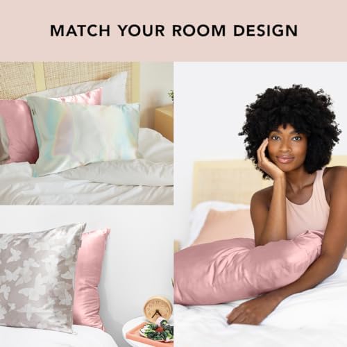 Kitsch Satin Pillowcase with Zipper - 2 pcs King Size, Blush - Image 5