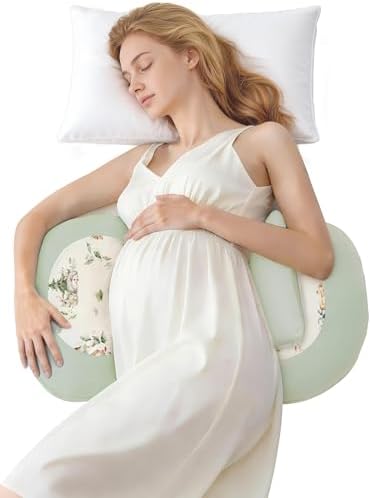 PATPAT Pregnancy Pillow, Cooling Maternity Pillow with Adjustable Wedge by PATPAT