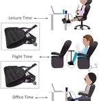 Foot Hammock for Plane Travel Portable Airplane Footrest,Leg Plane Travel Footrests,Foot Hammock Flight,Feet Rest Hanger for Planes,Train,Office,Car Women Men(Black) - Image 5