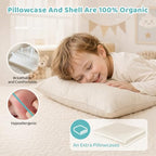 Adjustable Organic Kapok Kids Pillow 16x22 for Kids Ages 4-12 - Image 5