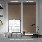 Boolegon Blackout Roller Shades for Windows, Beige, 22" W x 56" H - Image 2