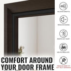 Litaibai 60 ft Kerf Weather Stripping Door Seal for Exterior Doors, Black - Image 7