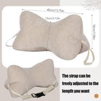AceOrbit Dog Bone Shaped Travel Neck Pillow with Removable Cover,Beige - Image 2