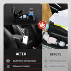 YJYWZH Armrest Box for Kia Rio 2018-2023 Accessories, White Thread - Image 4