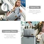 BEDELITE Travel Blanket with Bag, Bubble Blanket for Airplane 65"x40", Grey - Image 4