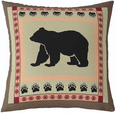 Feelyou Cute Bear Throw Pillow Covers Decorative Soft 18" x 18" Inches - Image 4