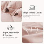 Joysoul Down Throw Blankets, Lightweight Feather Down Throw for Indoor and Outdoor Duvet Insert, Camping, Travel, Couch, Soft Throw Medium Warm, Pink (50" x 70") - Image 4