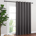 NICETOWN Sliding Door Curtains, Wide Thermal Blackout Patio Door Curtain Panel, Sliding Door Drapes/Draperies with Grommet Top (Gray, W80 x L84) by NICETOWN