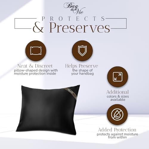 Bag-a-Vie Handbag Shaper Pillow – Luxury Handbag Shaper & Purse Shapers - [Grande] 14.5” x 11” - Fits Tote Bags - Herringbone - Image 2