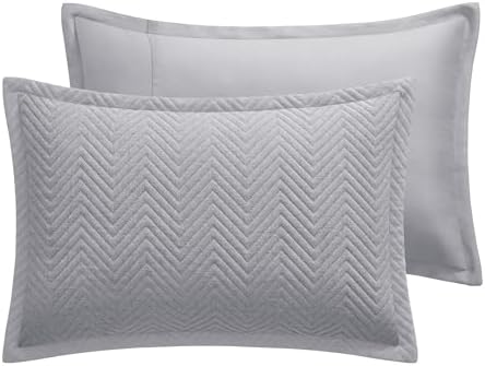 IR Imperial Rooms Twin Quilt Bedding Set Grey Bedspread Wave - Image 6