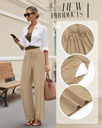 3 Pack Women's Comfy Lounge Pants Wide Leg Yoga Pants - Image 3