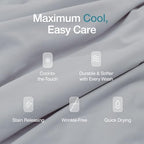 Coop Home Goods Cool+ Crescent Pillowcase King Size 2-Pack, White Cooling Pillowcases for Cool+ Crescent Pillow, Ultra-Soft & Breathable Cooling Pillow Covers with Zipper for Hot Sleepers - Image 4