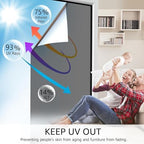 HIDBEA One Way Window Privacy Film, Black Silver, 29.5 x 157.5 Inch - Image 2