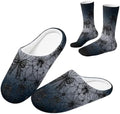Jeiento Women's Fuzzy Slippers and Sock Set Warm Cozy Memory Foam House Shoes Soft Slip-on Slides Spa Slippers for Hotel by Jeiento