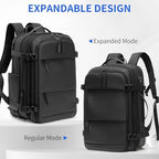 Vacuum Backpack for Travel with Built-In Pump, Expandable Vacuum Compression Carry-On Travel Backpack with Laptop Compartment, Large - Image 4
