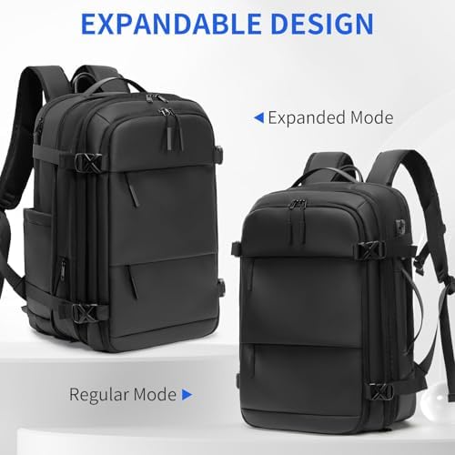 Vacuum Backpack for Travel with Built-In Pump, Expandable Vacuum Compression Carry-On Travel Backpack with Laptop Compartment, Large - Image 4