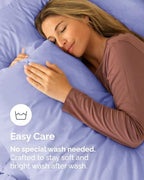 King Pillow Cases - 8 Pack Soft Pillowcase Covers - 20" x 40" (Lavender) - Image 6