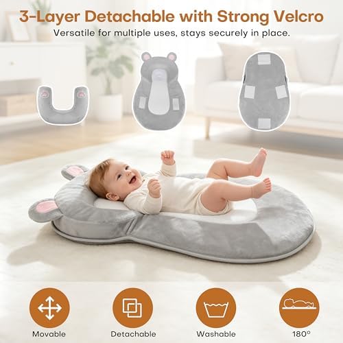 Baby Feeding Pillow, Anti-Reflux Infant Lounger Pillow for Reducing Spit-Up - Image 5