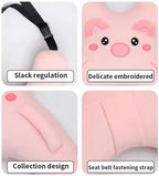 Fit for Car Neck Pillow - Sleep Aid for Travel - Cute Cartoon Design(Black White) - Image 6