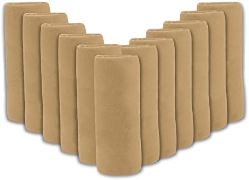 (24 Pack) Bulk Fleece 50x60 Throw Blankets for Wedding Favors, Homeless Women, Men, Homes, Bed, Sofa, Couch, Office, Pet Blankets, Travel | Soft Warm Lightweight Throw Blankets in Bulk (Khaki) - Image 3