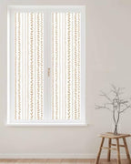 Window Privacy Film Frosted, Modern Minimalist Art Reusable Static Cling Window Tints, Rustic Boho Leaf Stripes Simple Orange Heat Control Windows Films for Offices, Balcony, 29.5 x 118 Inches - Image 2