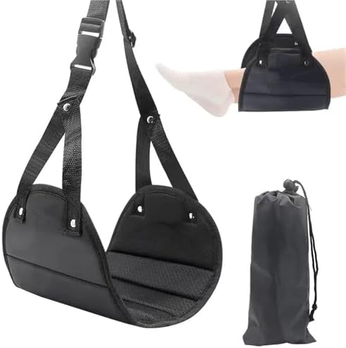 1pc Stilt Foot Belt Airplane Travel Rest Portable Car Mat Leg Hammock for Airplane, Office, Under Desk, Car - Image 5